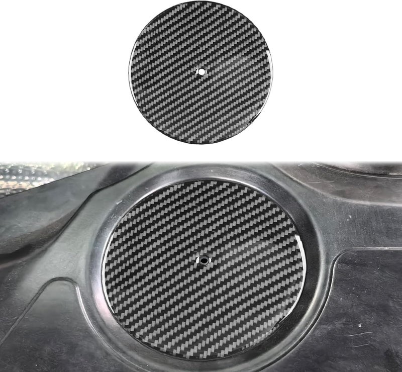 Edinstry 1PC Soft Black Carbon Fiber Engine Bay Side Panel Cover Trim for Corvette C8 2020-2024, Engine Compartment Decorative Sticker - Image 1